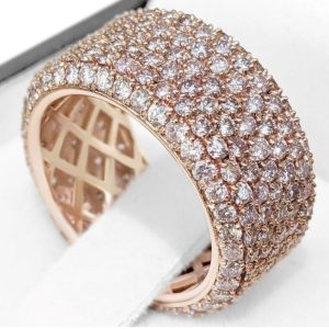 Eternity Band VVS1/VS2 Natural Untreated Diamond Ring