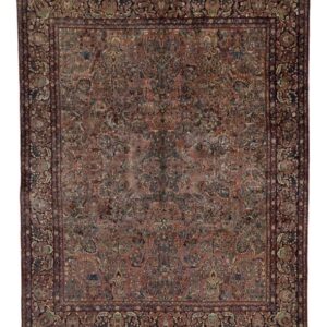 457X365cm . SAROUGH ANTIQUE HAND KNOTTED GENUINE PERSIAN CARPET.  #55973