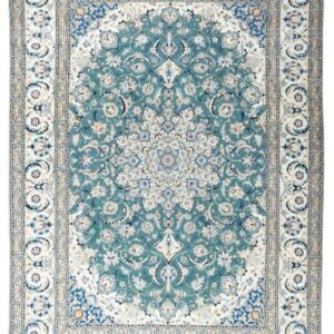 420X297CM , GENUINE HAND KNOTTED “ NAIN 9 LA PERSIAN CARPET.Stock #:59555