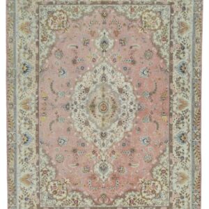210x153cm TABRIZ 60 RAJ , Hand Knotted Persian Carpet. Stock#: 59693