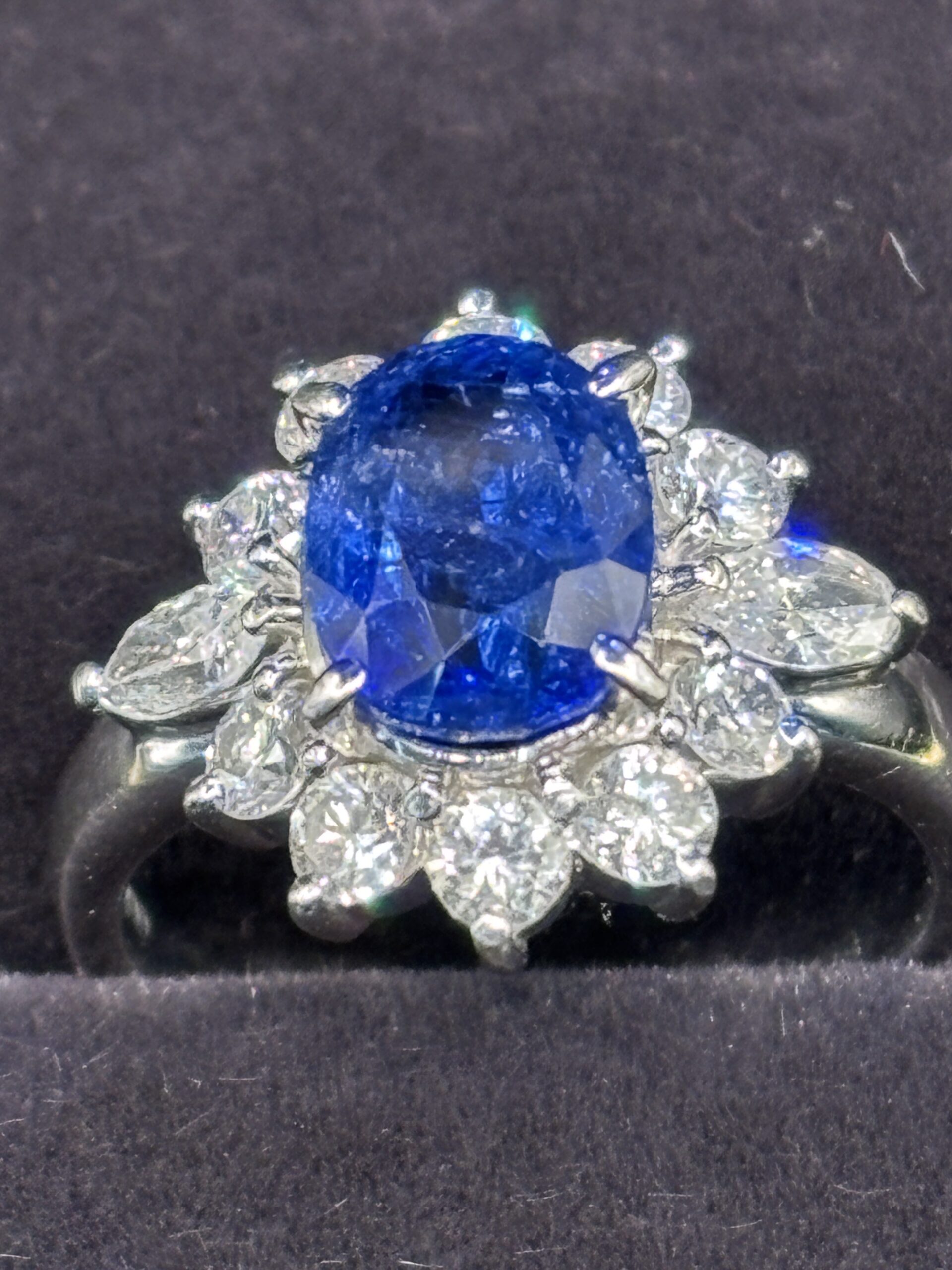 Sapphire and diamond ring from the Mayo Antiques jewellery collection