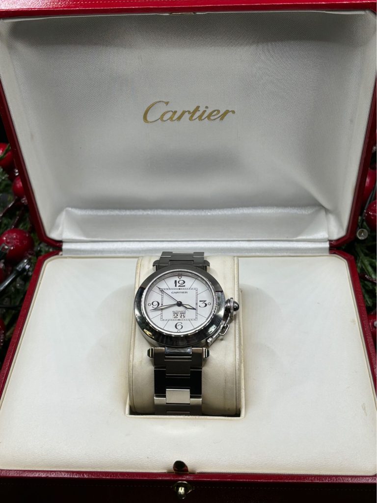 Cartier Pasha Big Date watch from the Mayo Antiques collection