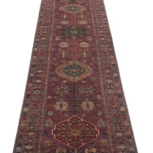 288X81cm “KAZAK” Hand Knotted Runner.Stock #:226478