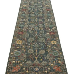 246x78cm Hand Knotted “ FARAHAN” Afghan Carpet.  Stock #:225582